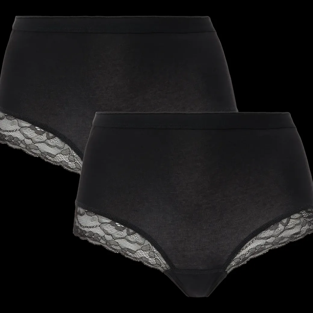 Dolce Bella kanten midi-slips Vrouw 2 Stuks | Action NL