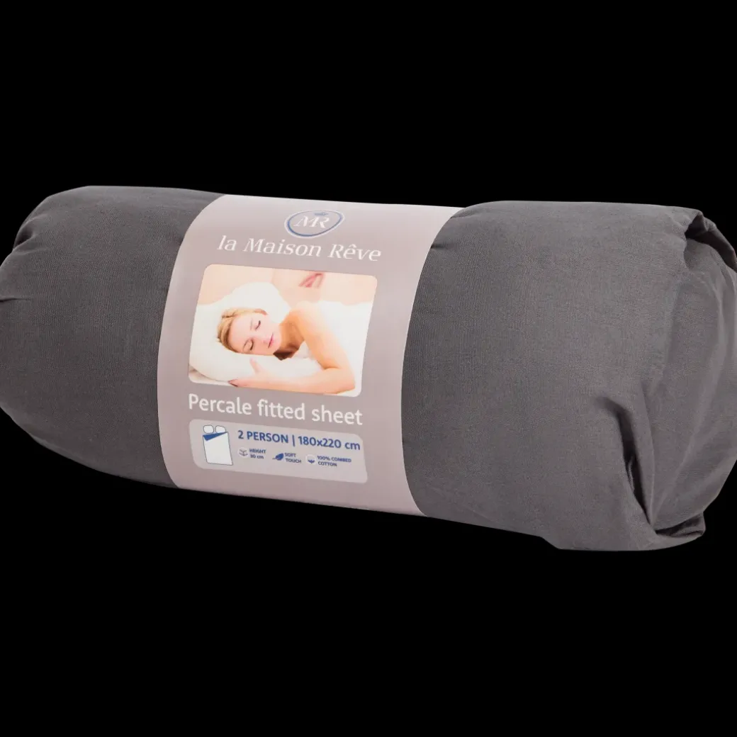 La Maison Rêve percale hoeslaken 180 x 220 cm | Action NL