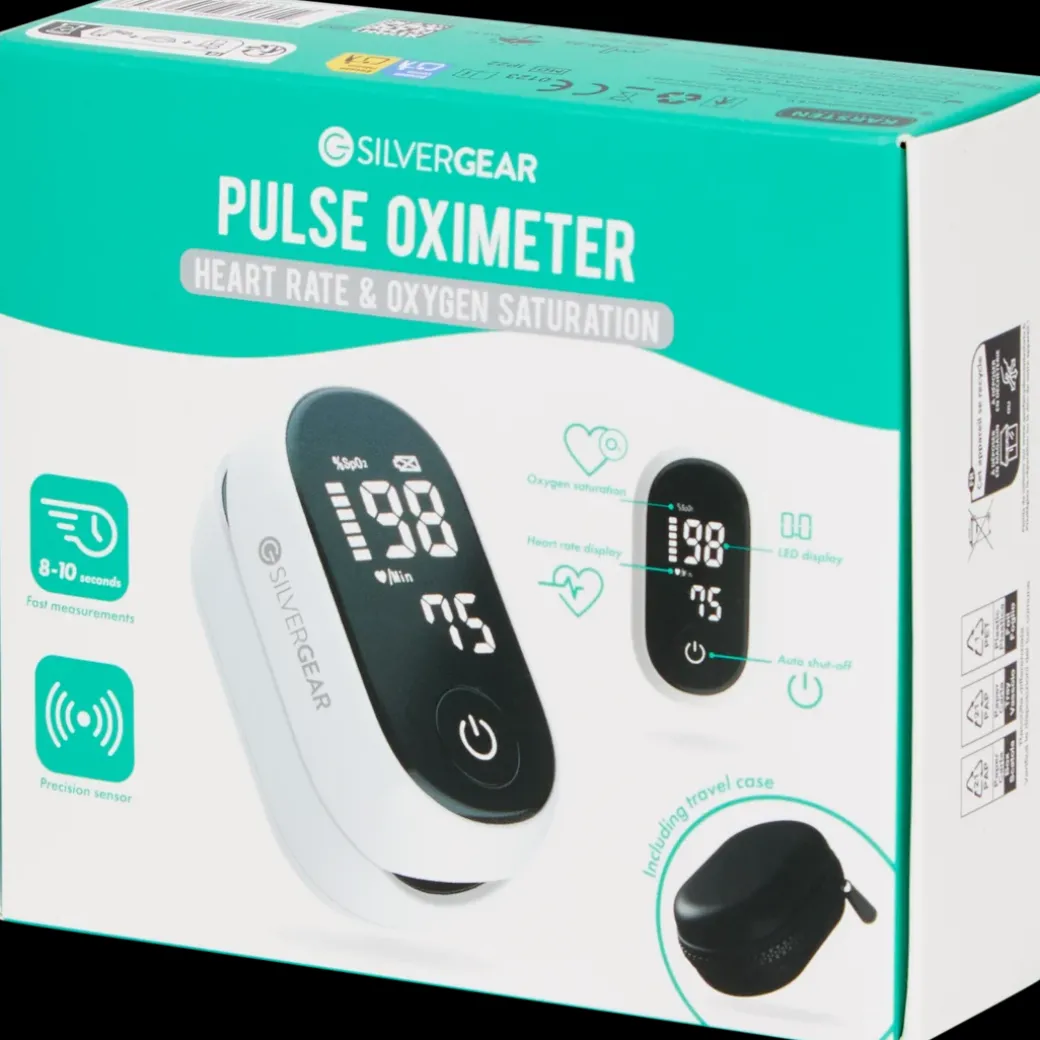 Silvergear hartslag- en saturatiemeter | Action NL