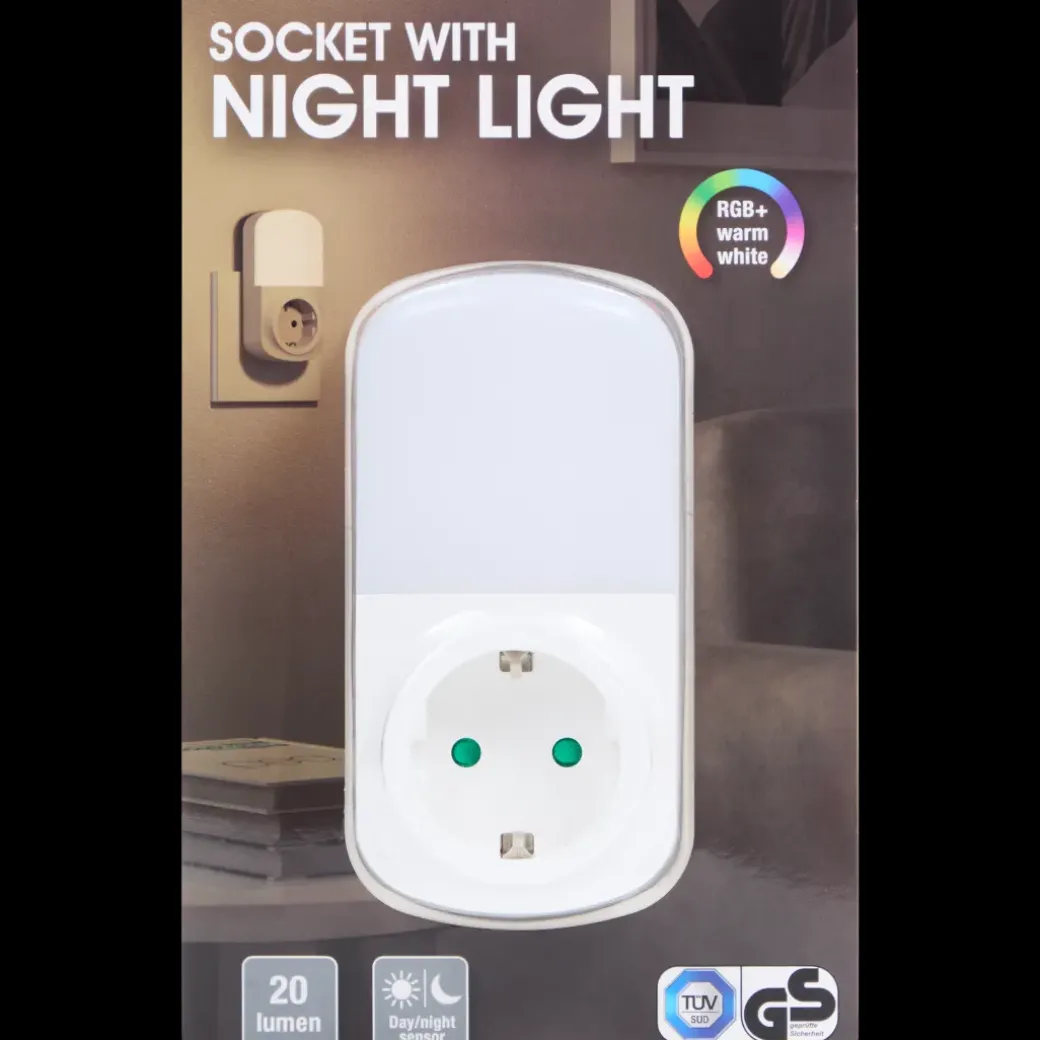 Stekker adapter met nachtlamp | Action NL